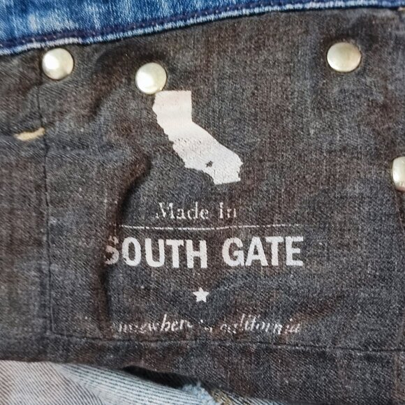 AG Adriano Goldschmied jeans low-rise ankle crop denim blue women's size 25 R - Picture 9 of 16